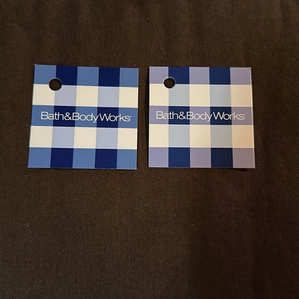 Bath & Body Works Small Gingham Gift Tags